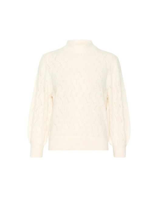 Turtlenecks Kaffe de color White