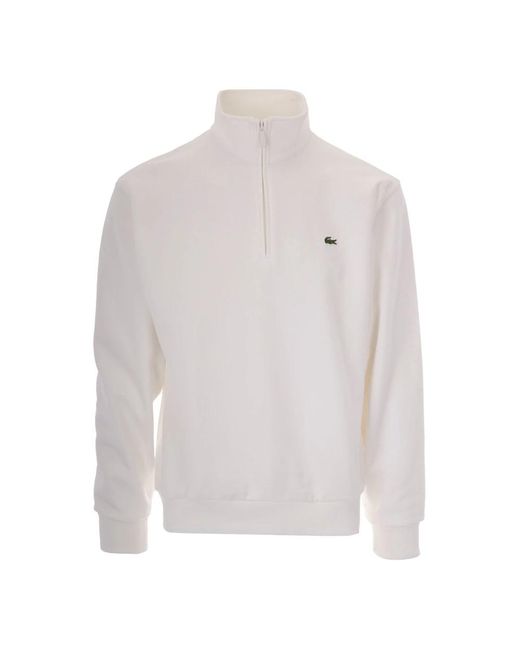 Lacoste White Zip-Throughs for men
