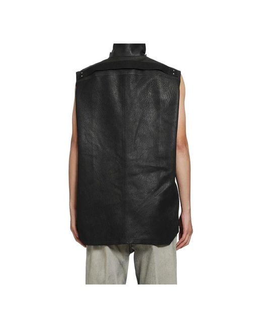 Vests Rick Owens de hombre de color Black