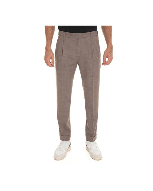 BERWICK 1707 Gray Chinos for men