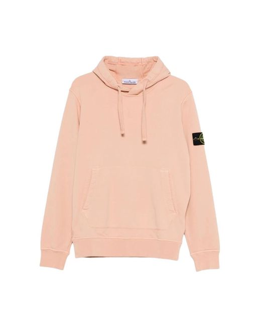 Stone Island Pink Hoodies for men