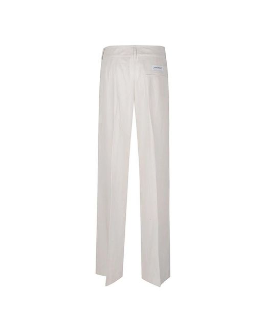 hinnominate White Wide Trousers