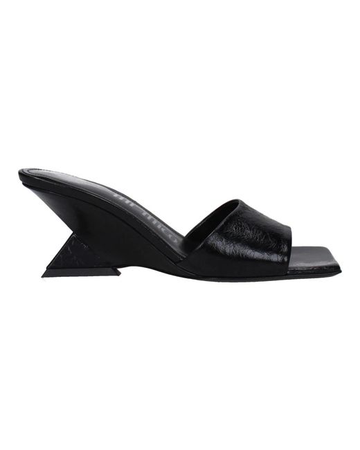 Heeled Mules The Attico de color Black