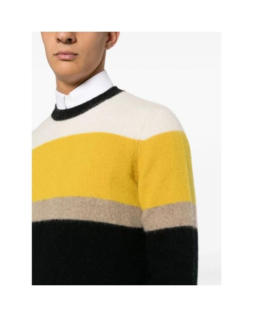 Drumohr Yellow Round-Neck Knitwear for men