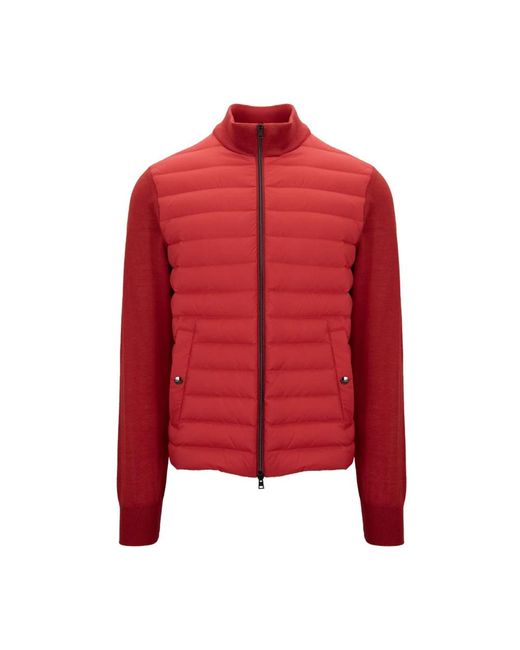 Herno Herren Daunenjacke Mit Reißverschluss in Red für Herren