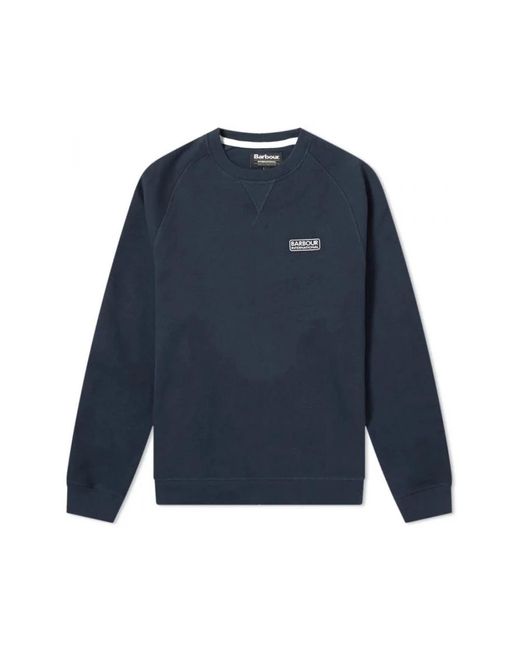 Barbour Hoodies & Sweatvesten ,Blauw ,Katoen Essentiële Crew Sweatshirt in het Blue voor heren