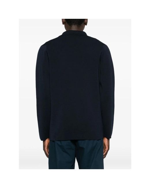Lardini Jassen ,Blauw ,Katoen Vest Met Zakken En Bloemendetail in het Black voor heren