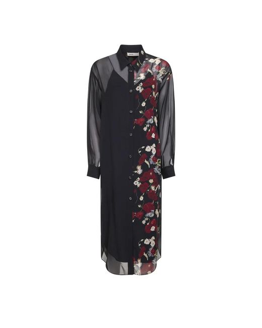 Khaite Black Shirt Dresses