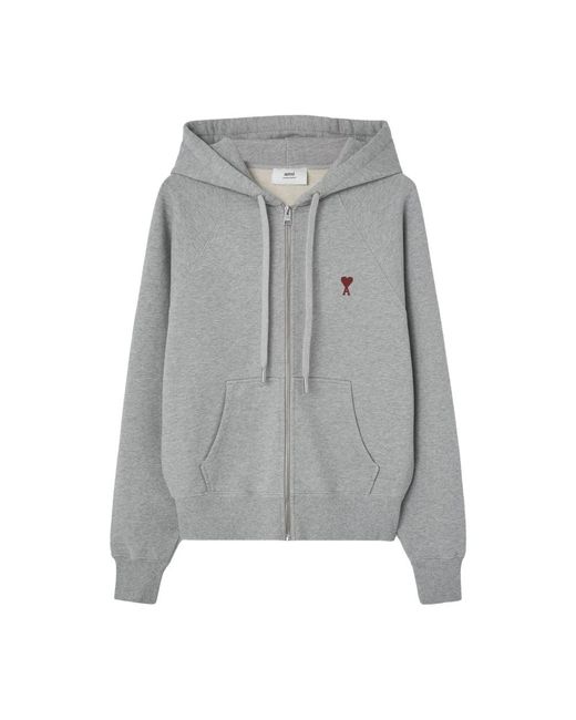 Sweatshirts & hoodies > zip-throughs AMI pour homme en coloris Gray