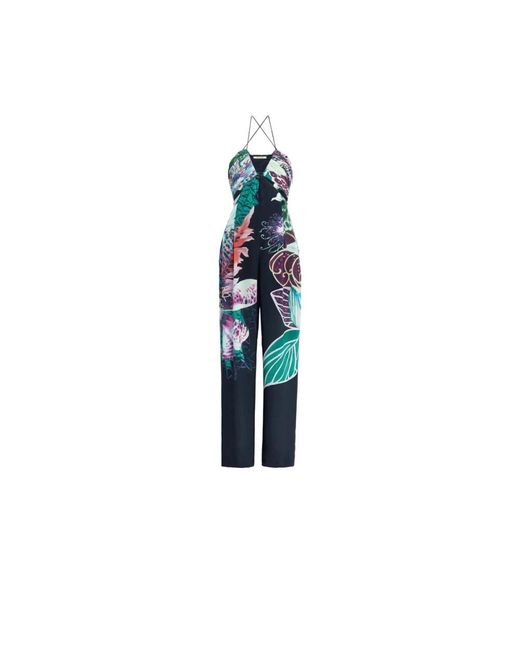 Roberto Cavalli Blue Jumpsuits