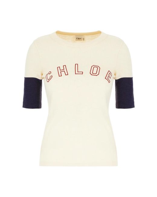 Chloé Natural Lässiges Baumwoll-T-Shirt Für Männer