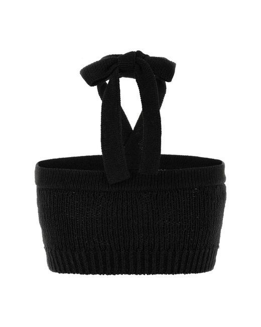 Alanui Black Sleeveless Tops