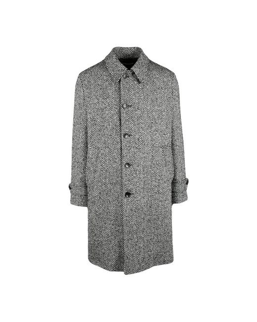 Department 5 Gray Single-Breasted Coats for men