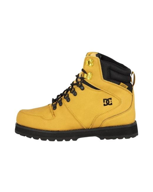 DC Shoes Yellow Lace-Up Boots for men