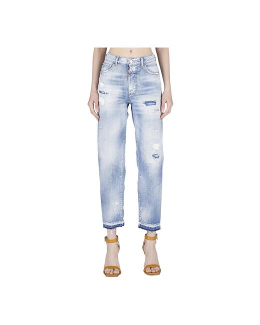 DSquared² Blue Straight Jeans