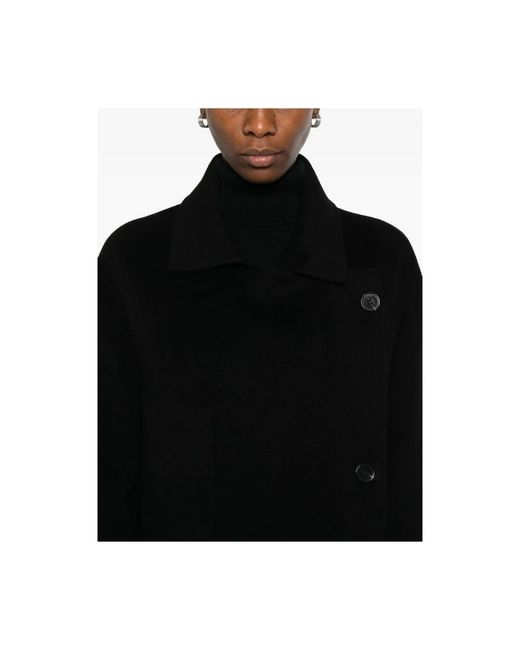 Single-Breasted Coats GLOX de color Black