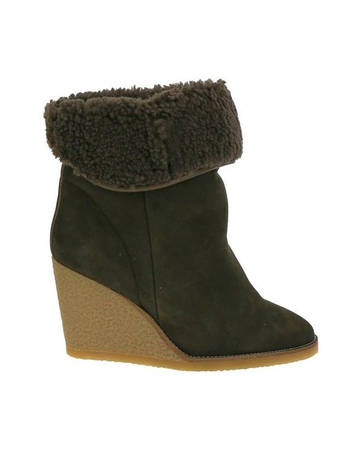 Isabel Marant Green Totam Ankle Boots