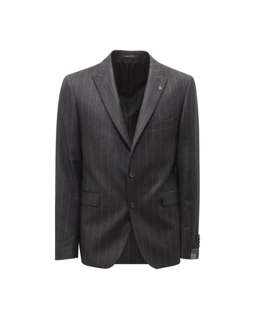 Tagliatore L6513 Abito Wool Suit in het Black voor heren