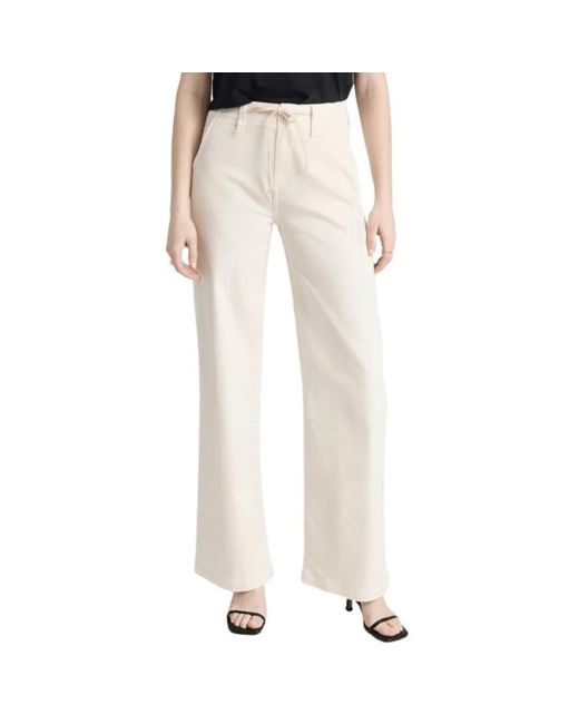 PAIGE Natural Wide Trousers