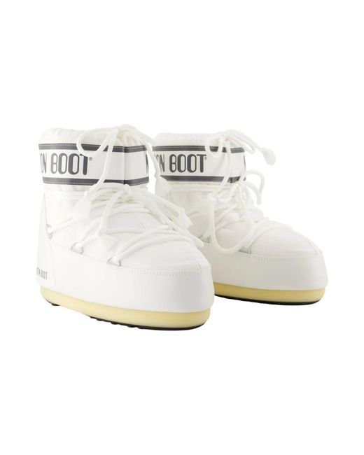 Moon Boot White Winter Boots