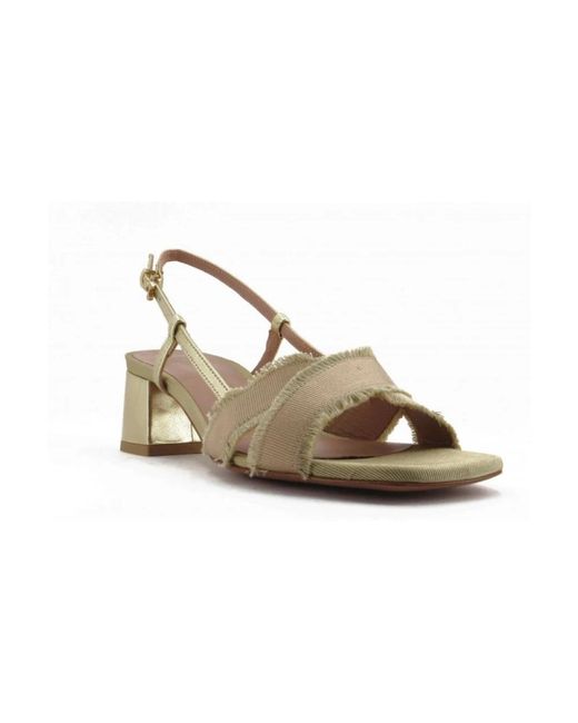 Roberto Festa Metallic High Heel Sandals
