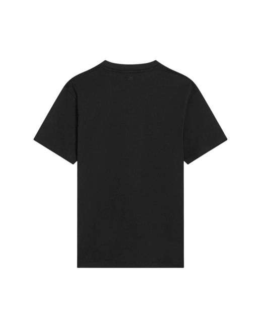 AMI Tops ,Zwart ,Reliëf Hart Casual T-Shirt in het Black voor heren