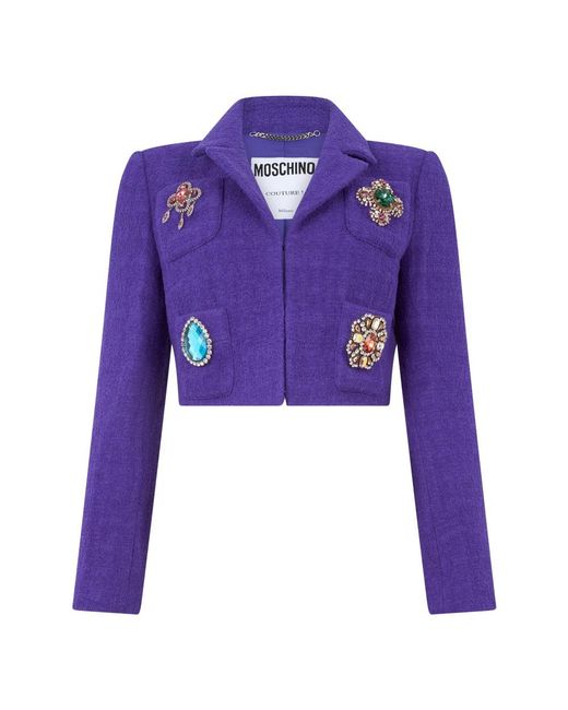 Moschino Purple Light Jackets