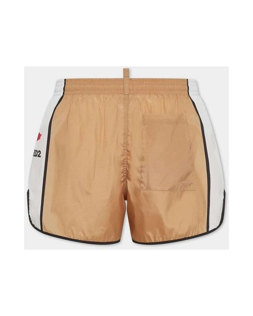 DSquared² Badmode ,Boxer Midi in het Natural voor heren