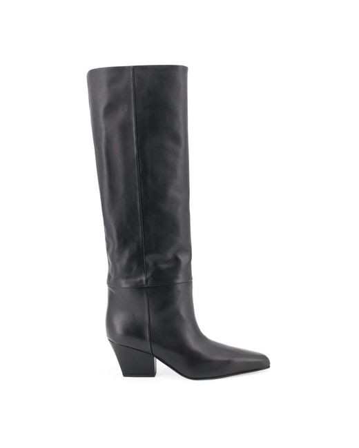 Paris Texas Black Heeled Boots