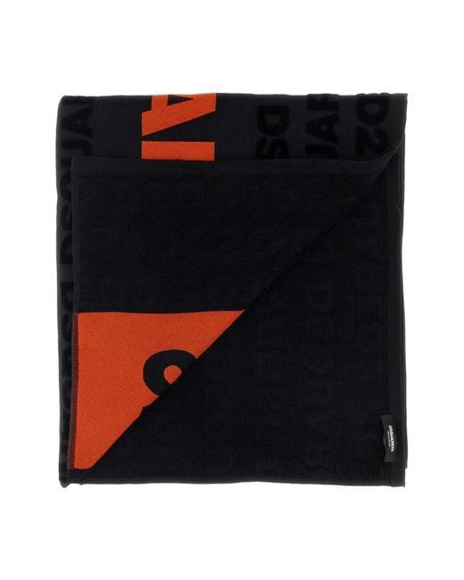 DSquared² Black Winter Scarves for men