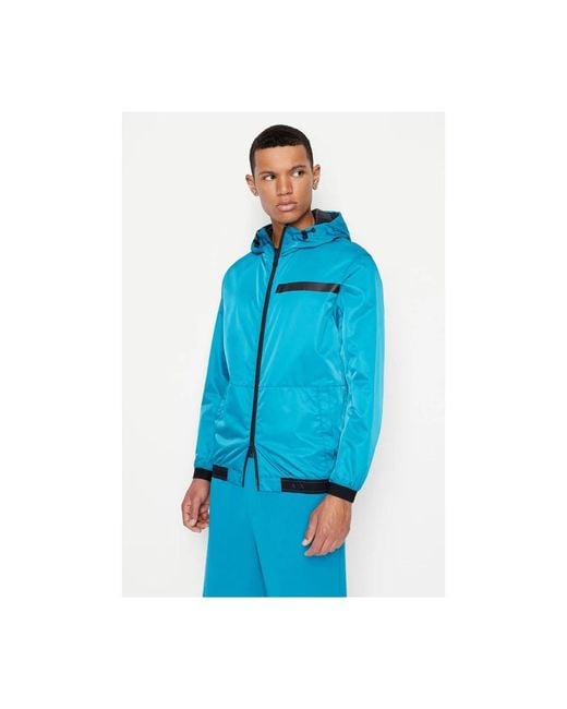 ARMANI EXCHANGE Blue Light Jackets for men