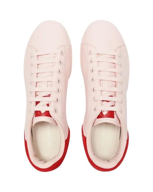 Raf Simons Leder sneakers in Pink für Herren