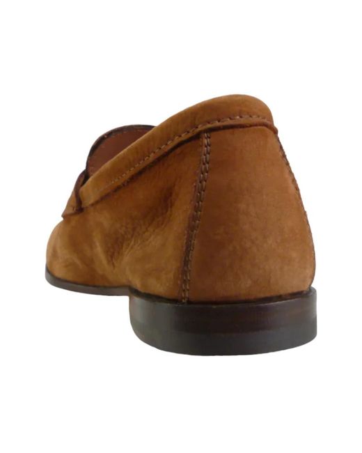 Santoni Brown Loafers for men