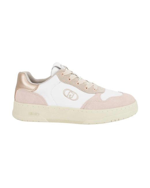 Liu Jo White Rosa Sneaker Schuhe Für Frauen