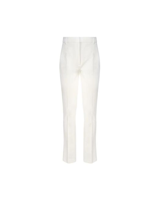 Sportmax White Slim-Fit Trousers