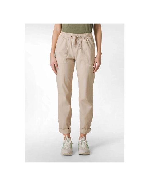 Straight Trousers Deha de color Natural