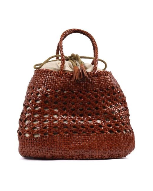 Dragon Diffusion Brown Bucket Bags