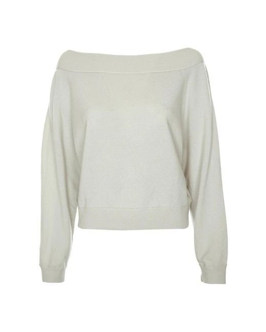 Round-Neck Knitwear di Drykorn in Gray