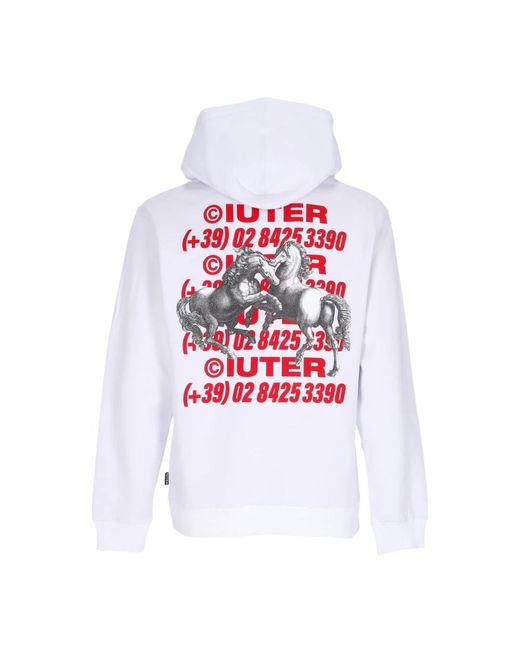 Iuter White Hoodies for men
