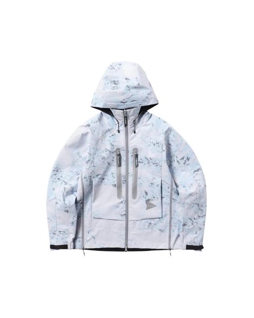 And Wander Bergdruck Wasserdichte Jacke in Blue für Herren