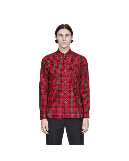 Casual Shirts Fred Perry de hombre de color Red