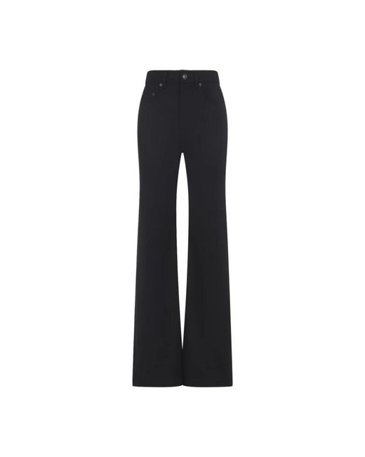 Balenciaga Blue Straight Wool Pants