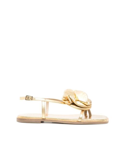 Vic Matié Natural Flat Sandals