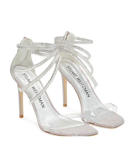 Stuart Weitzman White High Heel Sandals