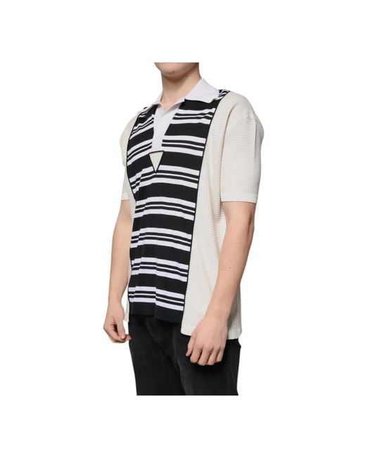 Dolce & Gabbana Black Polo Shirts for men