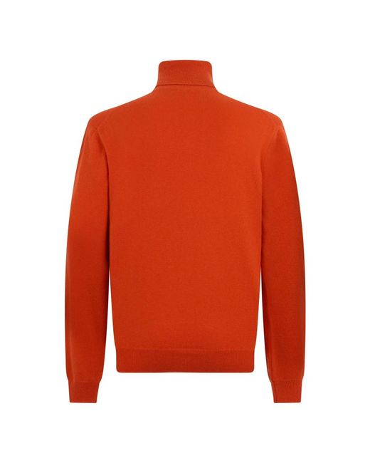 Malo Orange Cashmere Knitwear for men
