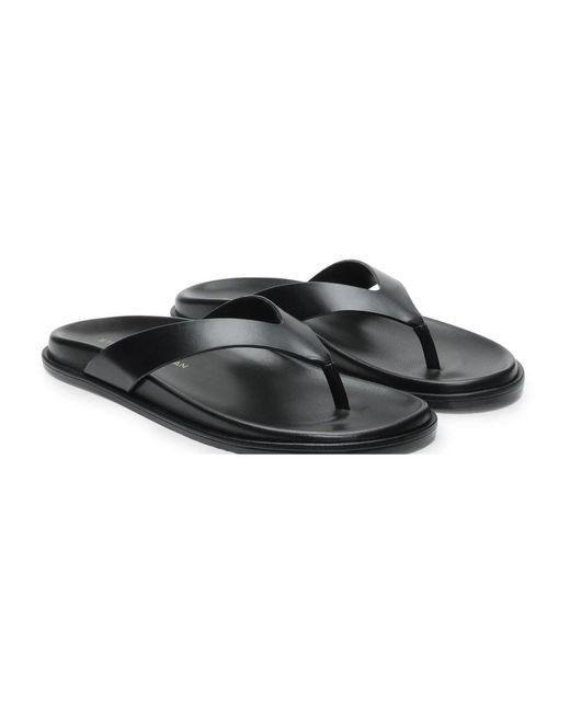 Stuart Weitzman Black Flip Flops