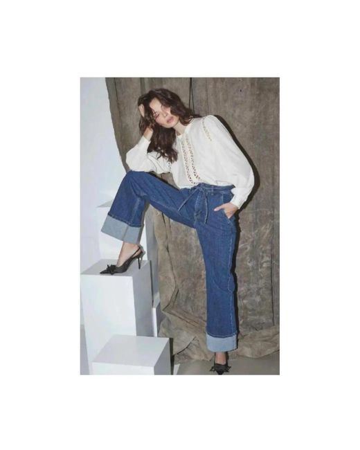 co'couture Blue Wide Jeans