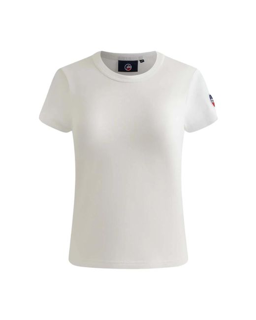 Fusalp White Klassisches baumwoll-t-shirt,klassisches baumwollshirt