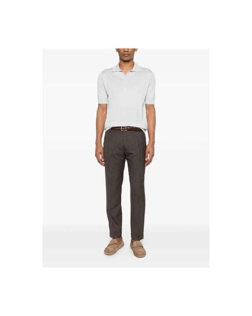 Lardini White Polo Shirts for men